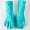 The manufacturer wholesels new green nitrile gloves, PU industrial latex gloves, and diamond-patterned oil-resistant household gloves Specification image